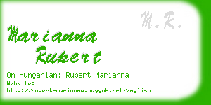 marianna rupert business card